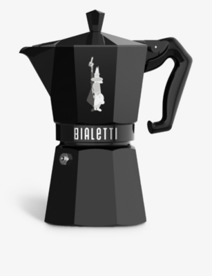 Moka - Espresso coffee maker in aluminium casting, black. – Alessi USA Inc