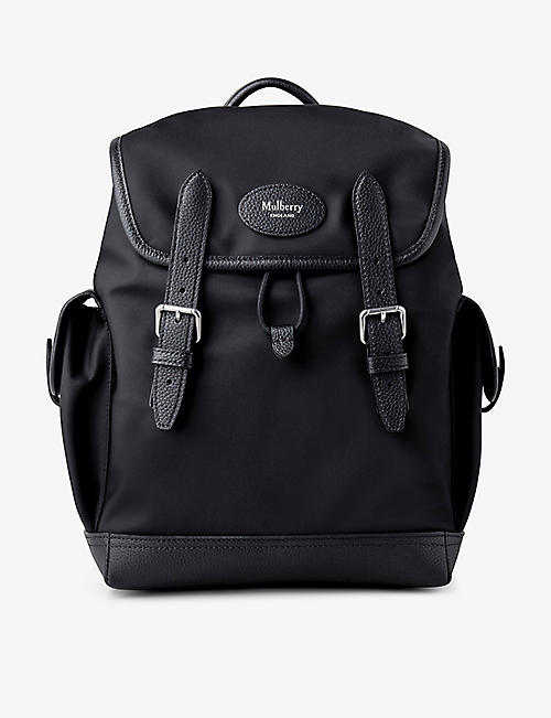MULBERRY: Heritage mini recycled-nylon backpack