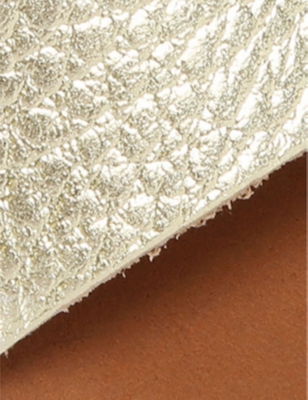 KG KURT GEIGER: Pama wedge-heel leather sandals