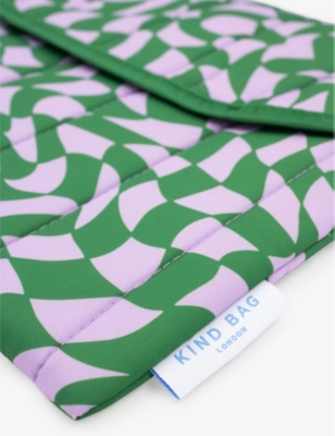 KIND BAG: Graphic-print woven 13'' laptop bag
