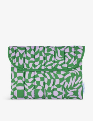 KIND BAG: Graphic-print woven 13'' laptop bag