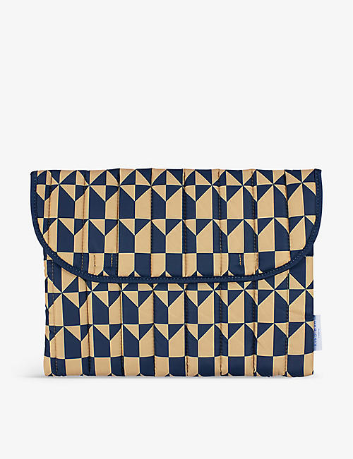 KIND BAG: Graphic-print woven 16'' laptop bag