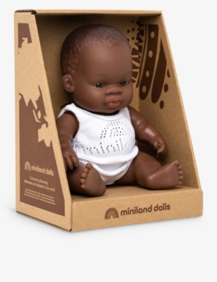 MINILANDS: Educational female vinyl baby doll 21cm