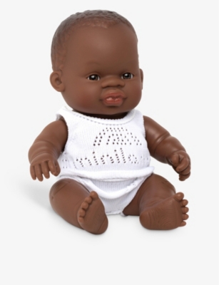MINILANDS: Educational female vinyl baby doll 21cm