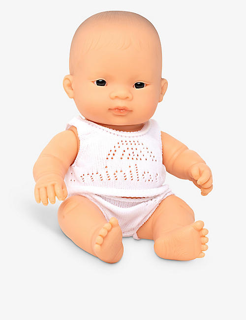 MINILANDS: Educational female vinyl baby doll 21cm