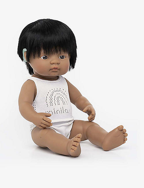 MINILANDS: Educational vinyl male baby doll 38cm