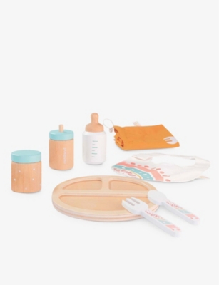MINILANDS: Wooden doll feeding set