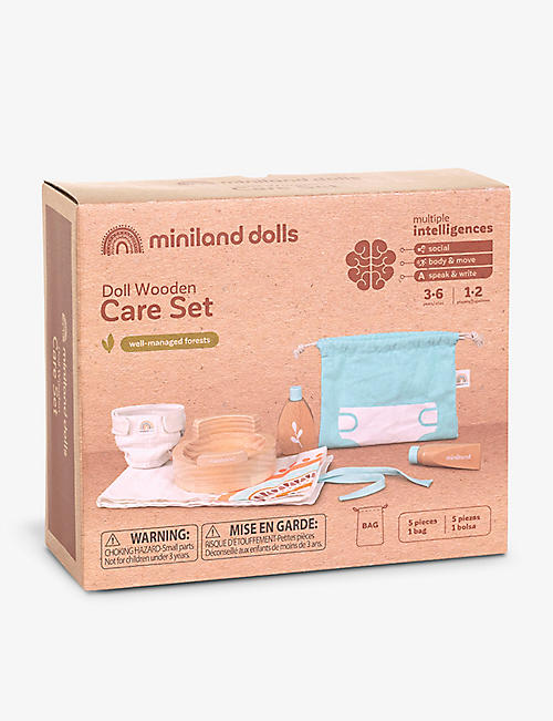 MINILANDS: Wooden doll care playset
