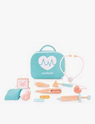 MINILANDS: Wooden doll medical playset