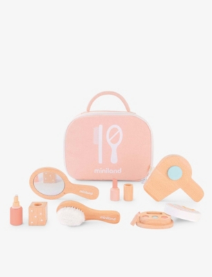 MINILANDS: Wooden doll beauty playset