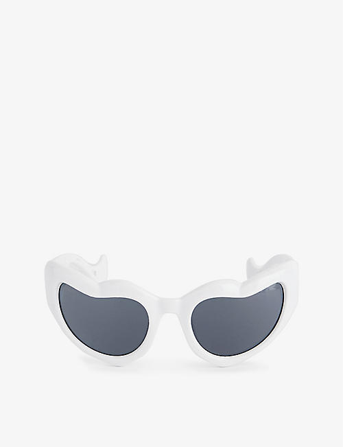 LE SPECS: Fast Love heart-frame plastic sunglasses