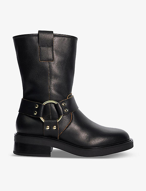 DUNE: Pally leather biker boots