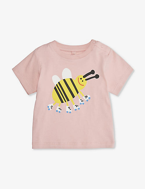 STELLA MCCARTNEY: Bee graphic-print organic-cotton T-shirt 9-36 months