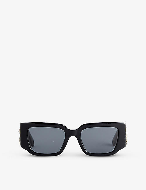 LANVIN: AM-EY672S-PINS-P24 brand-badge acetate sunglasses