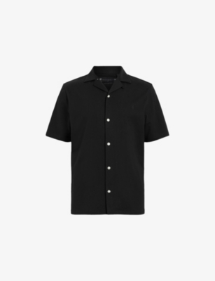 ALLSAINTS: Hudson Logo-Embroidered Relaxed-Fit Cotton Shirt
