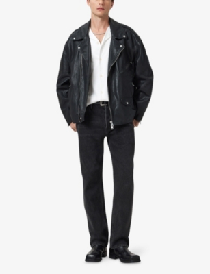 ALLSAINTS: Hudson Logo-Embroidered Relaxed-Fit Cotton Shirt