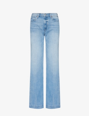 PAIGE - Leenah 32 flared-leg mid-rise stretch-denim jeans