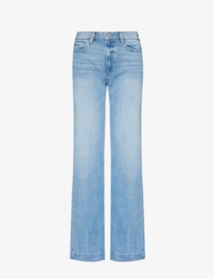 PAIGE - Leenah 32 flared-leg mid-rise stretch-denim jeans | Selfridges.com