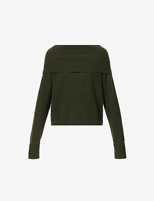PAIGE: Evonne high-neck recycled cashmere-blend knitted jumper