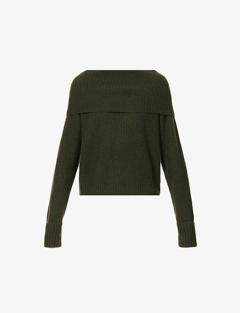 Shop Paige Women's Olive Night Evonne High-neck Recycled Cashmere-blend Knitted Jumper In Green