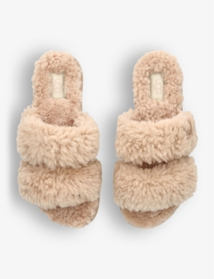 UGG: Maxi Curly shearling sliders