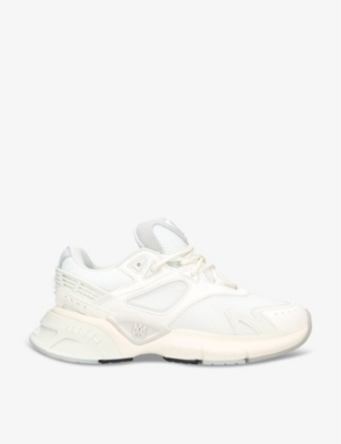 AMIRI: MA Runner chunky-sole leather and mesh low-top trainers