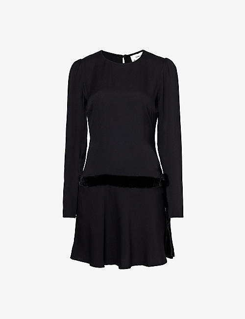 REFORMATION: Reformation x Camille Rowe Eleri split-side woven-blend mini dress