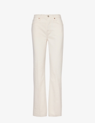 REFORMATION - Reformation x Camille Rowe Rowe contrast-stitch straight ...