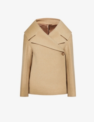 TOTEME: Wrap-effect double-breasted wool-blend felt jacket