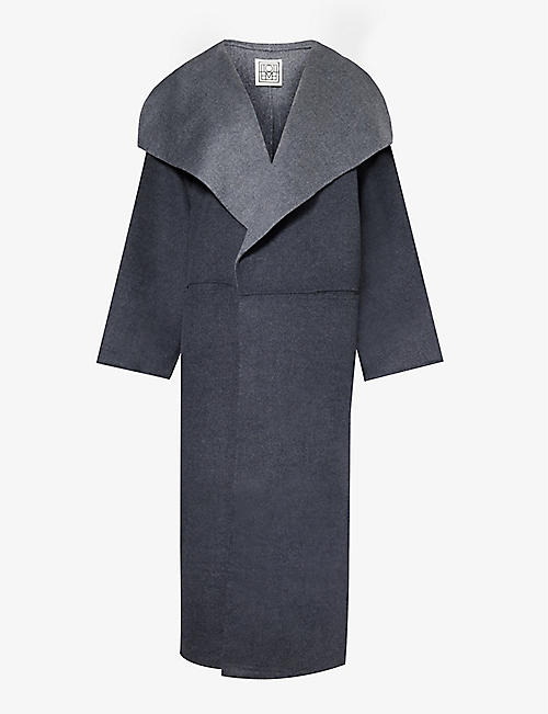 TOTEME: Signature shawl-collar wool and cashmere-blend coat