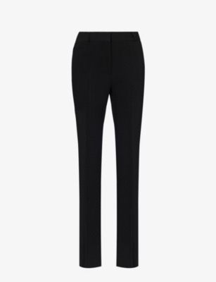 Totême Black Straight-leg Trousers In Black