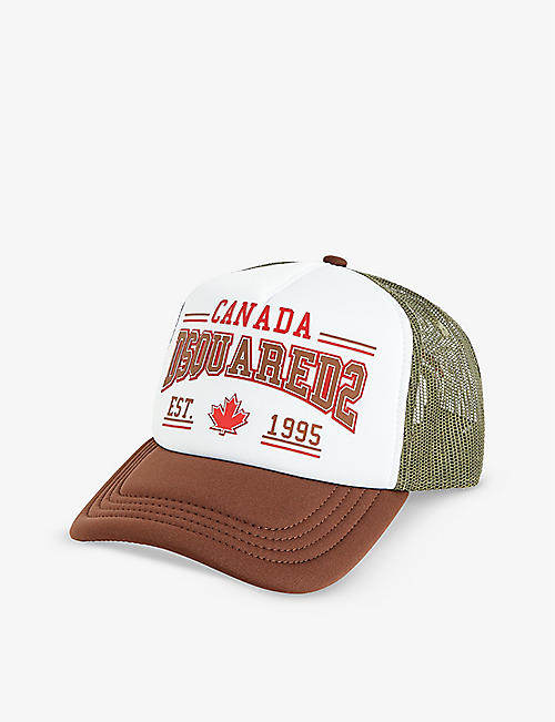 DSQUARED2: Canada brand-print woven cap