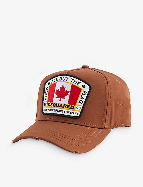 DSQUARED2: Canadian logo-patch cotton-twill cap