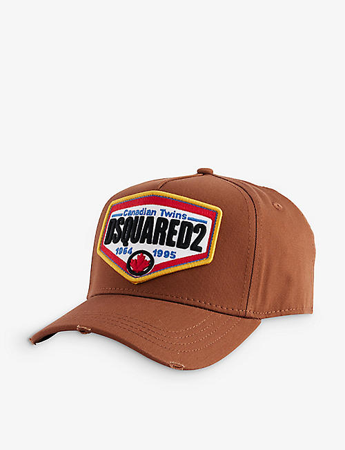 DSQUARED2: Logo-patch cotton-twill cap