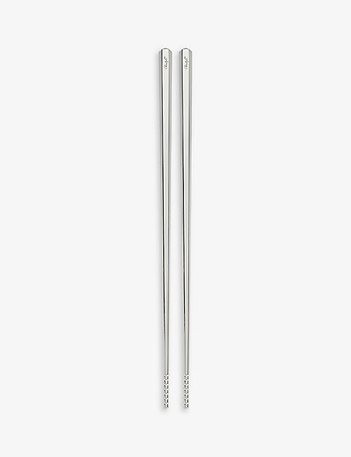CHRISTOFLE: Infini pair of silver-plated metal-alloy chopsticks
