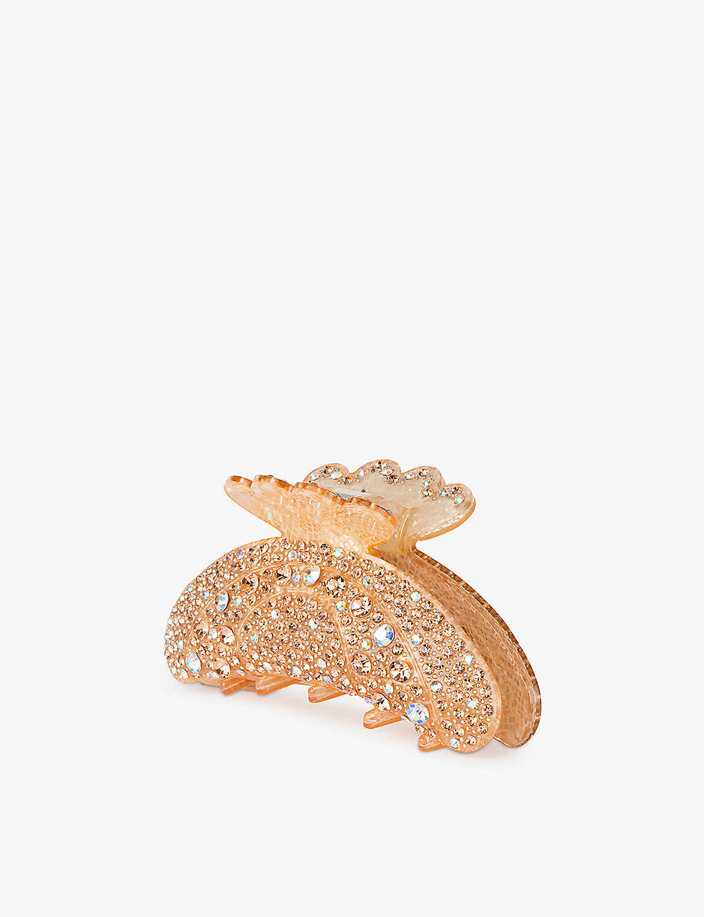 Sui Ava Womens Glamour Helen Reflects Rhinestone-embellished Acrylic Claw Clip