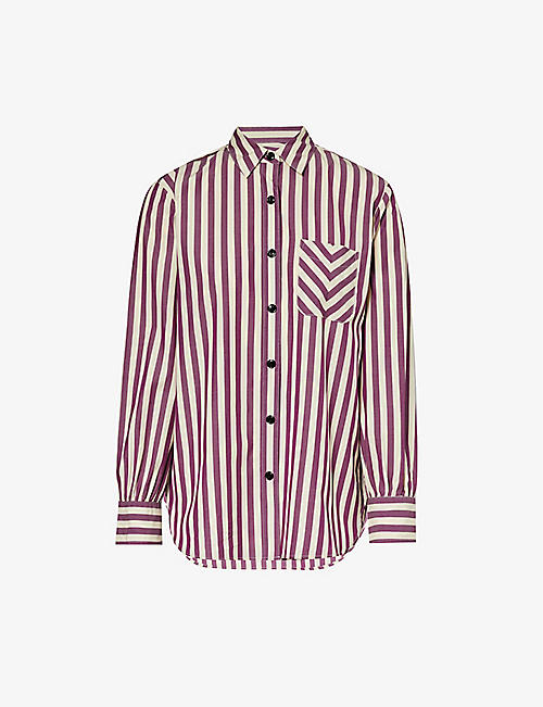 RAG & BONE: Maxine striped cotton shirt