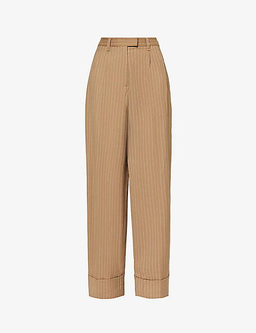 RAG & BONE: Marianne wide-leg high-rise stretch-woven blend trousers