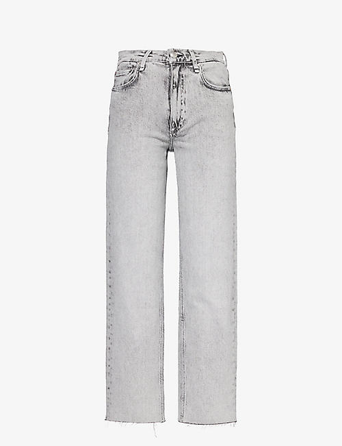 RAG & BONE: Harlow straight-leg mid-rise stretch-denim jeans