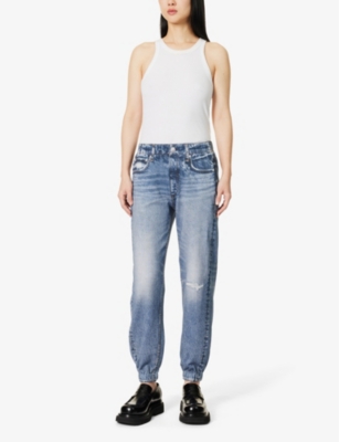 Miramar elasticated-waist cotton-jersey jogging bottoms