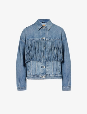 levis fringe denim jacket