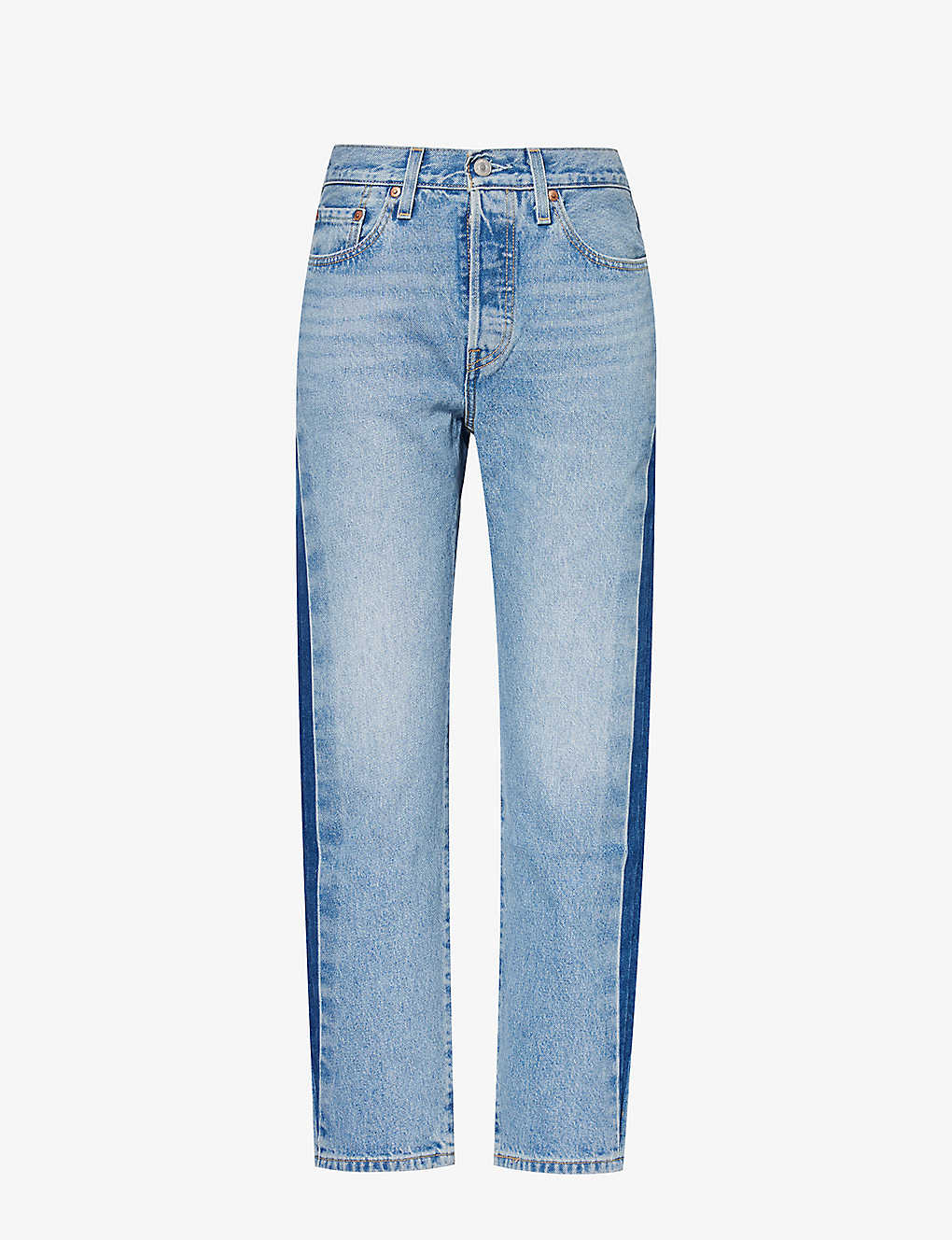 Levi's 501 Cropped-leg High-rise Jeans In Never Fade