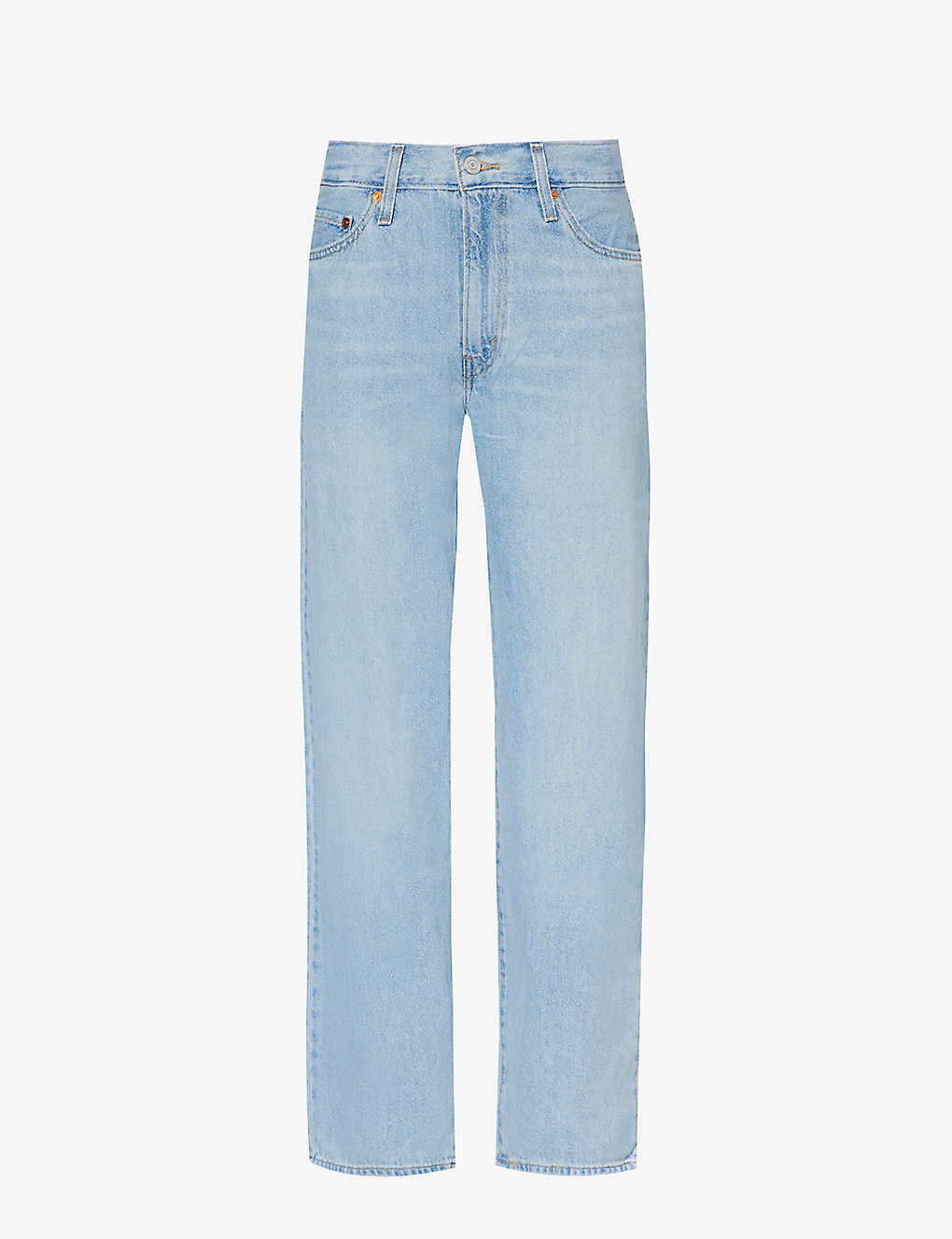 Shop Levi's Baggy Dad Straight-leg Mid-rise Jeans In Make A Difference Lb