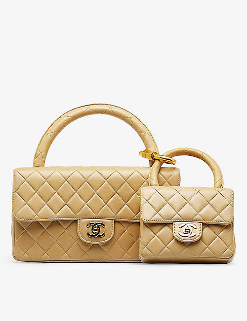 RESELFRIDGES: Pre-loved Chanel leather top-handle bag