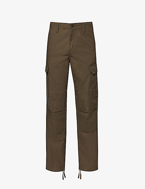 CARHARTT WIP: Brand-patch straight-leg cotton trousers