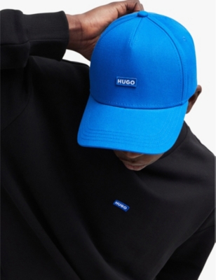 HUGO: Logo-badge cotton baseball cap