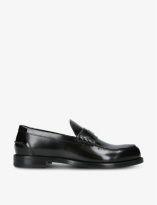 Shop Givenchy Mr G Panelled Leather Loafers In Black