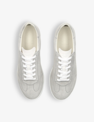 Shop Givenchy Mens Grey/light Town Leather Low-top Trainers