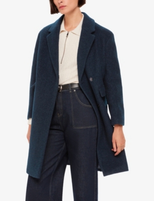 Fran relaxed-fit boucle-wool coat