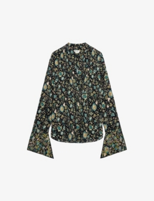 ZADIG&VOLTAIRE: Taika diamante-embellished silk blouse